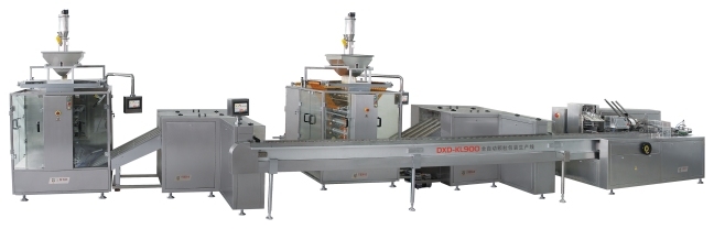 Pharmaceutical Granule Sachet Packaging Production Line with Cartoning Packing Machine