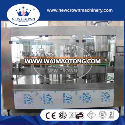 Automatic 3 in 1 Glass Bottled Beer Filling Machine